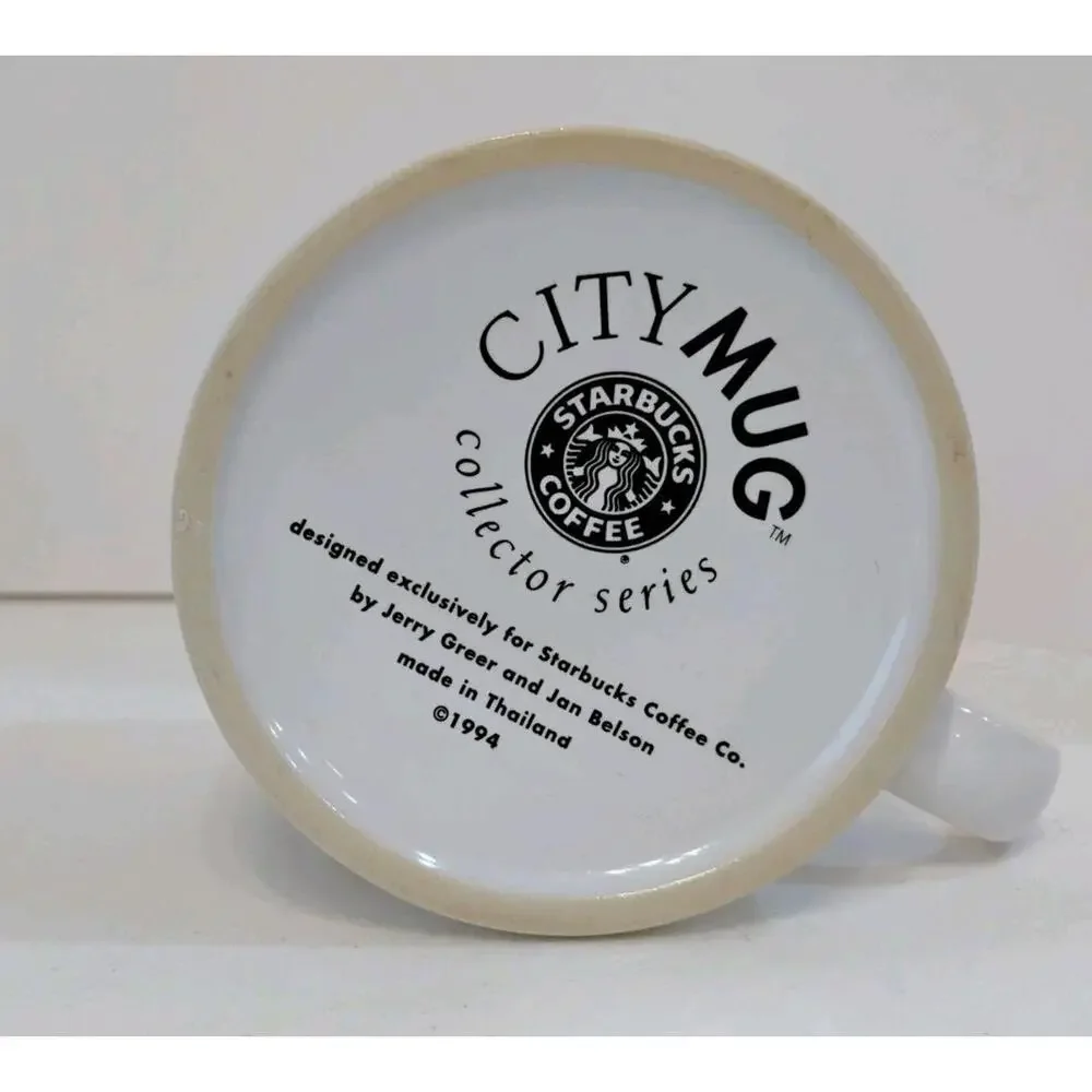 Starbucks Coffee City Mug Collector Series 1994 Chicago Cup Greer Belson - Picture 6 of 6